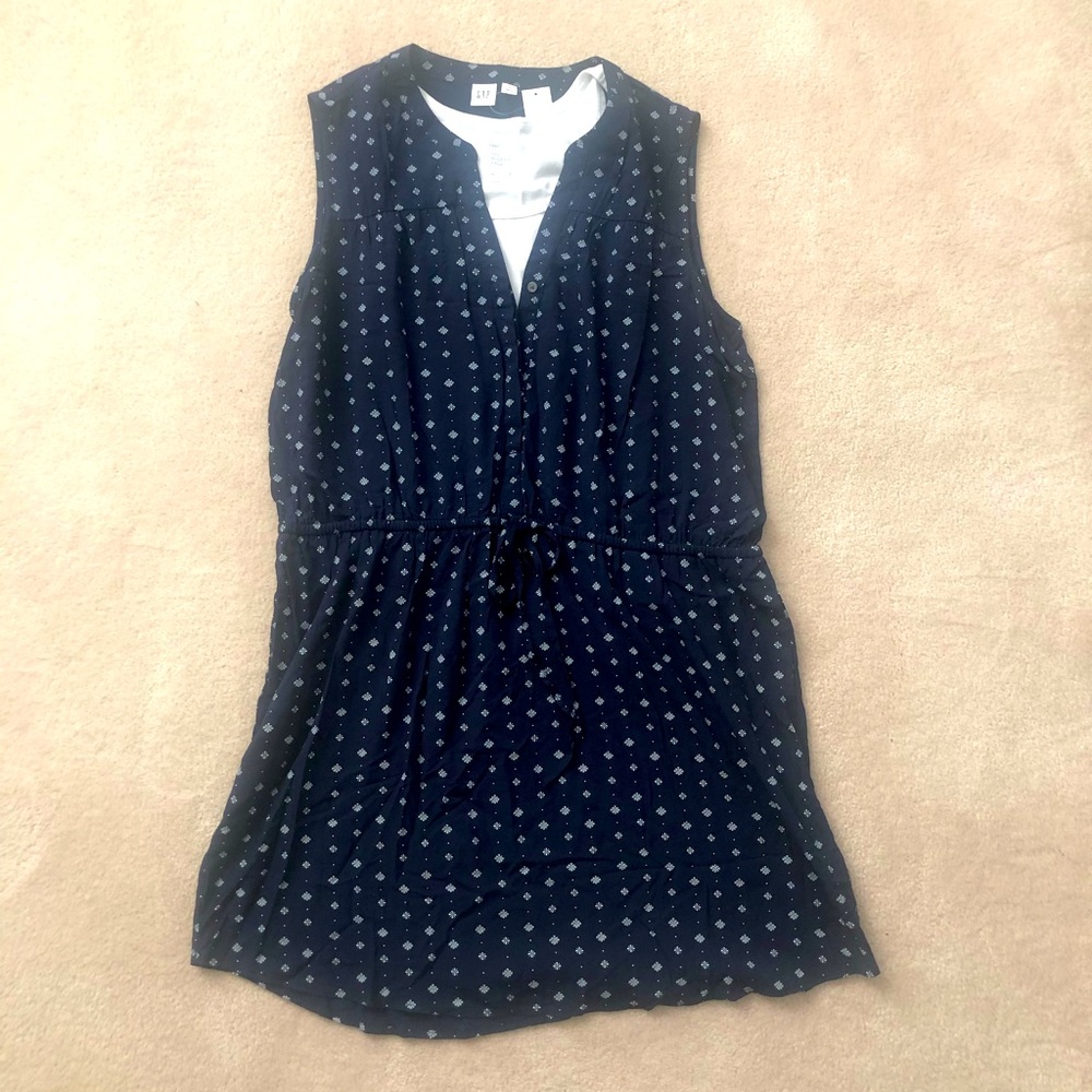 Gap Women’s Navy Blue Paisley Summer Dress
